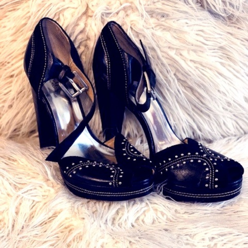 SIZE 11 : Michael Kors 5" Open Toe Heels Studded